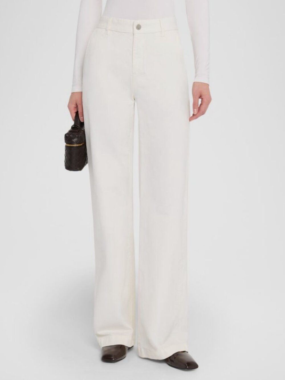 Kobi Halperin Women's Ivory Hannah High-Rise Corduroy Pants Size 6